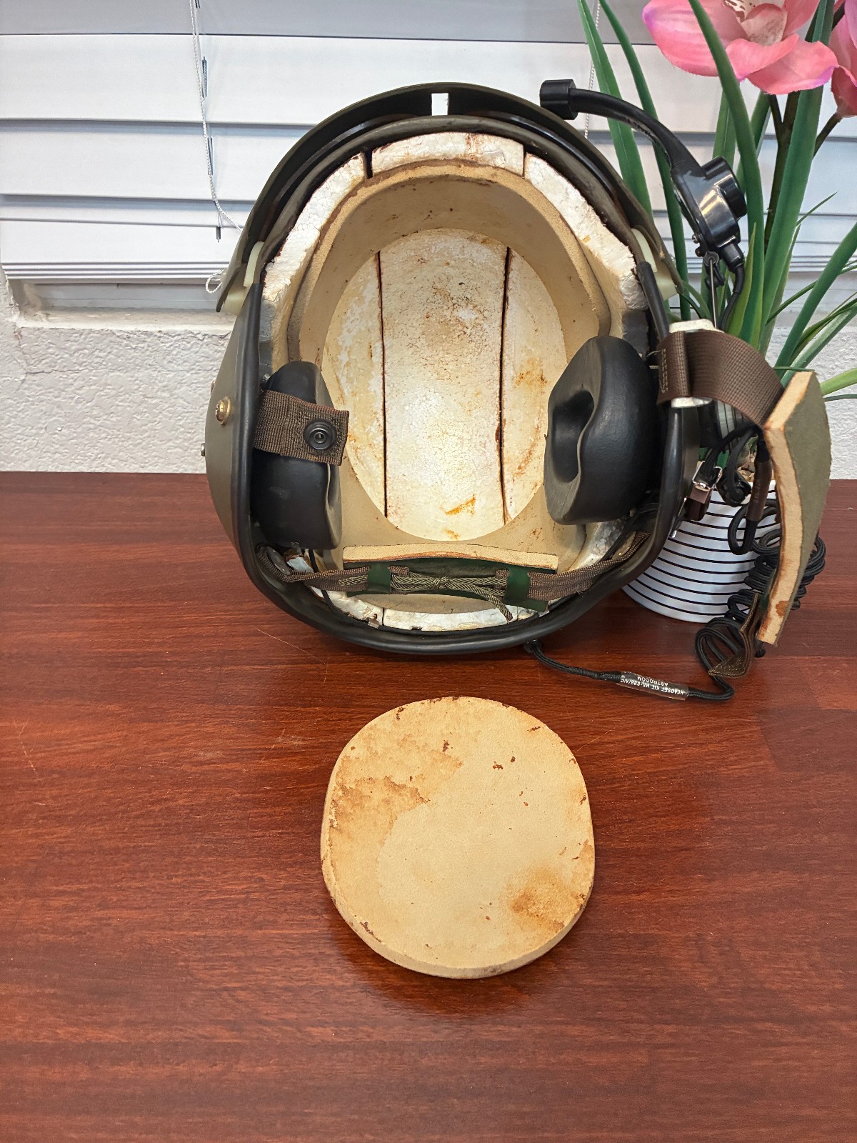 Vintage 1965-67 Gentex APH-5A Helicopter Flight Helmet–Vietnam War -Original Bag