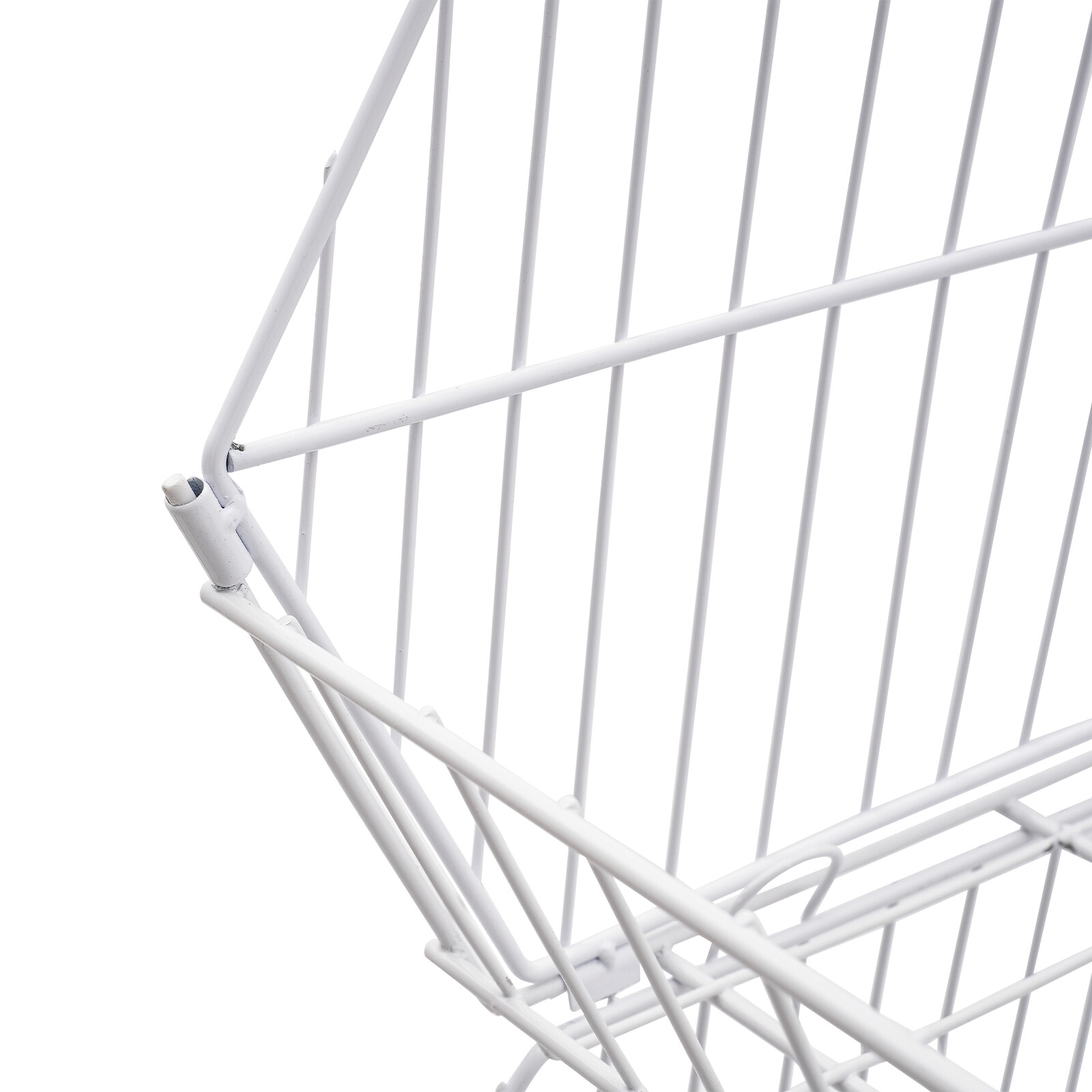 5-Tier Wire Grid Retail Display Rack with Wheels - Sturdy & Stylish Storage