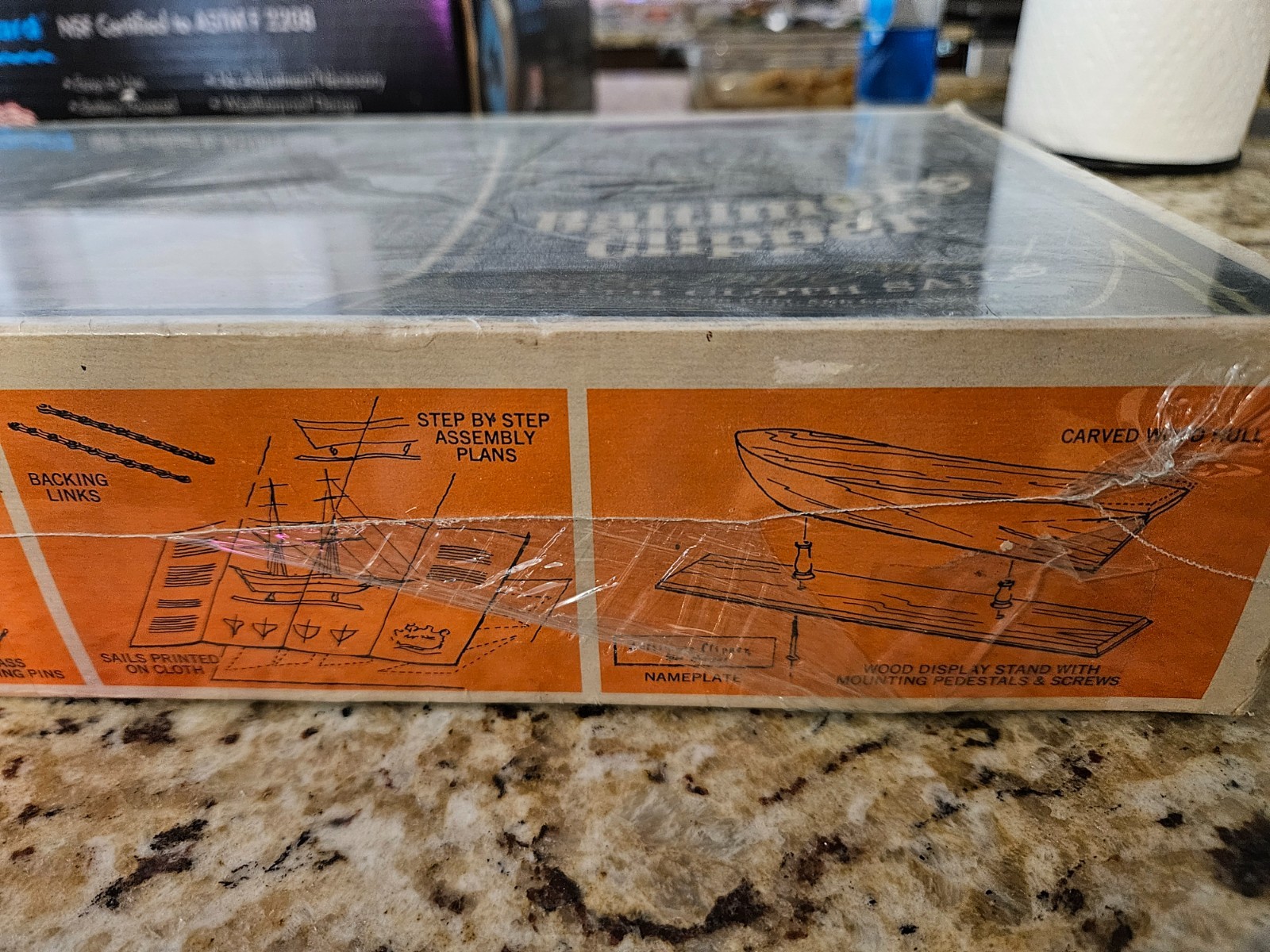 Scientific Models BALTIMORE CLIPPER Dos Amigos Wooden Ship Model Kit NOS Sealed