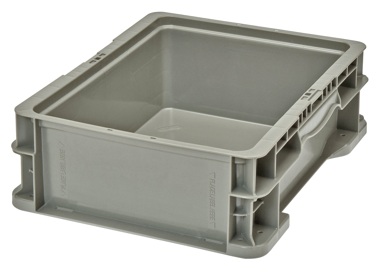 Hudson 12 x 15 x 5" (4 Pack) Straight Wall Handled Storage Container Tote