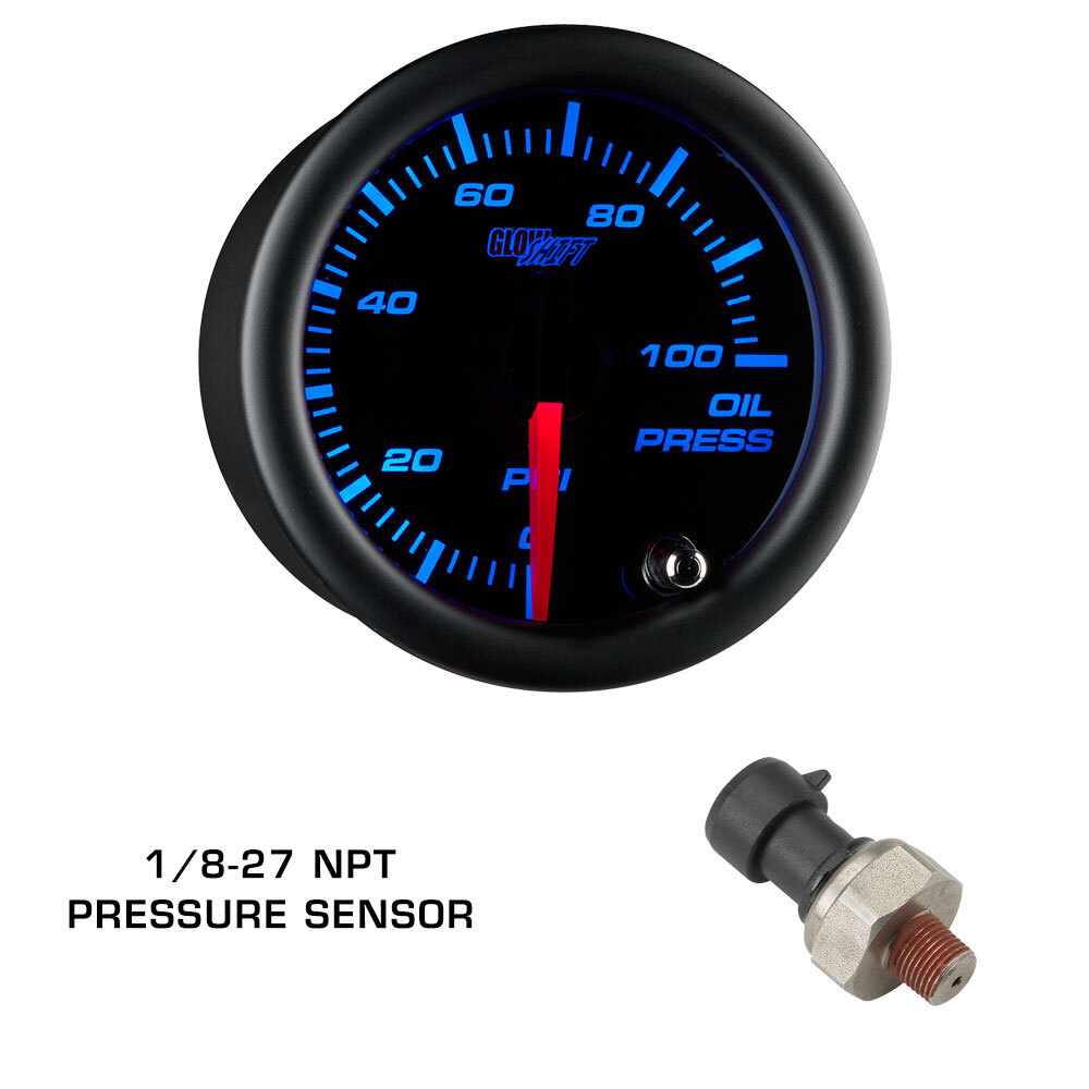 GlowShift Boost, Oil PSI, Oil Temp Gauges + Pod for 08-14 Subaru Impreza WRX