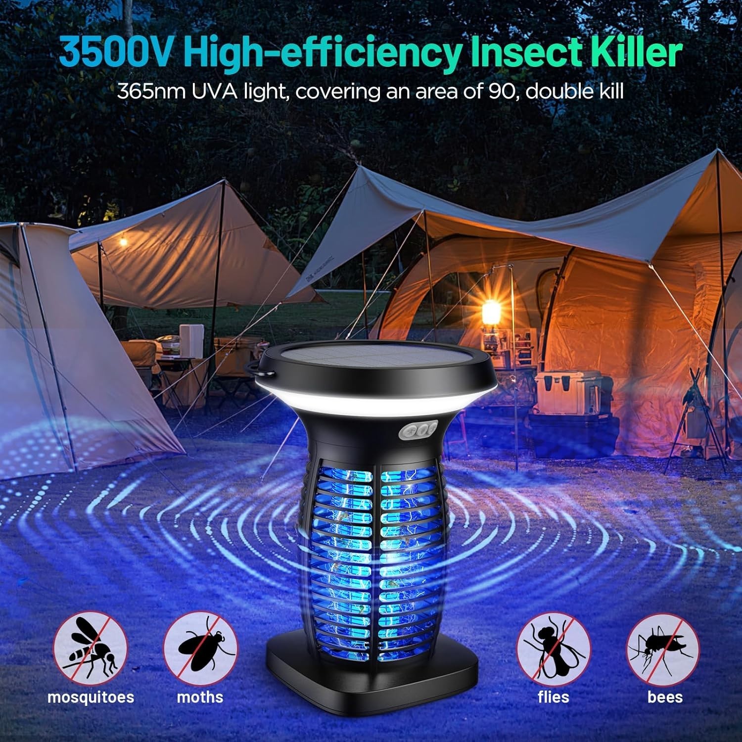 Bug Zapper Electric Mosquito Zapper Outdoor Indoor Mosquito Killer Lantern