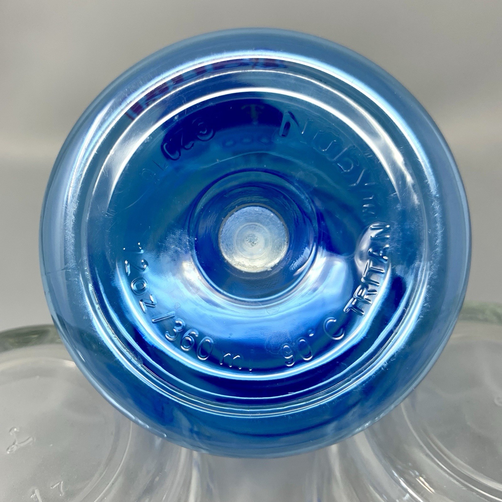 Nuby Sippy Cup with Lid 12 oz Blue Boys Boat Soft Nipple Spill Proof