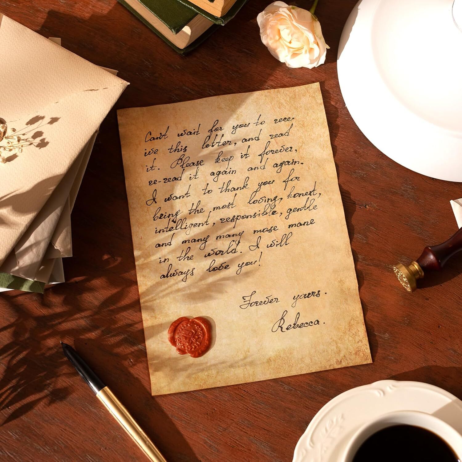 70PCS Vintage Paper 8.5 x 11 in Parchment Paper for Writing Letter wr...