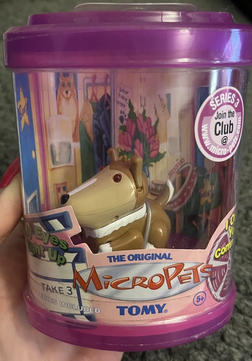 Vintage Micropets TOMY 2003 Banjo Dog Sealed Series 3