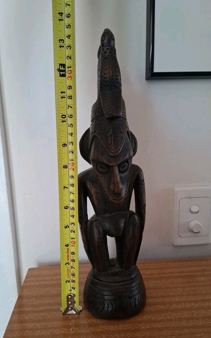 Tiki Papua New Guinea Carved Wooden Figure Oceanic Art