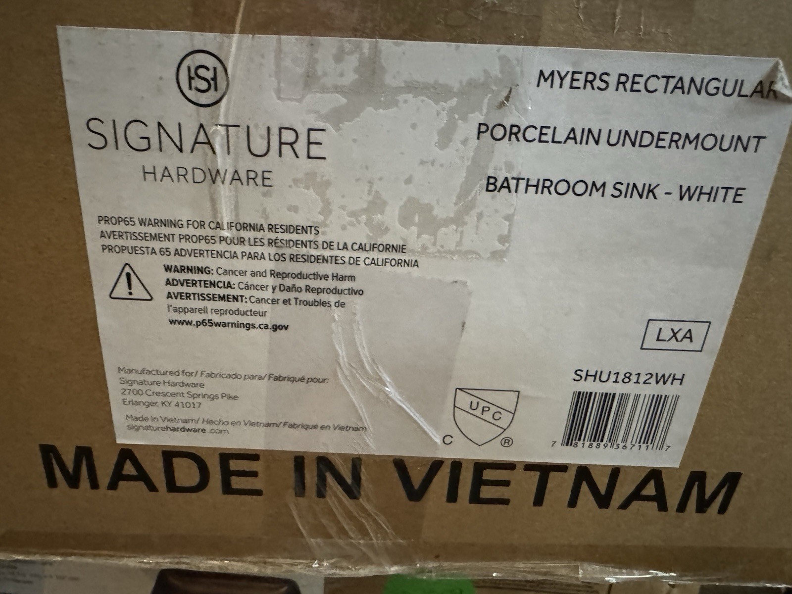 Signature Hardware SHU1812WH Myers 18" Vitreous China Undermount Sink White