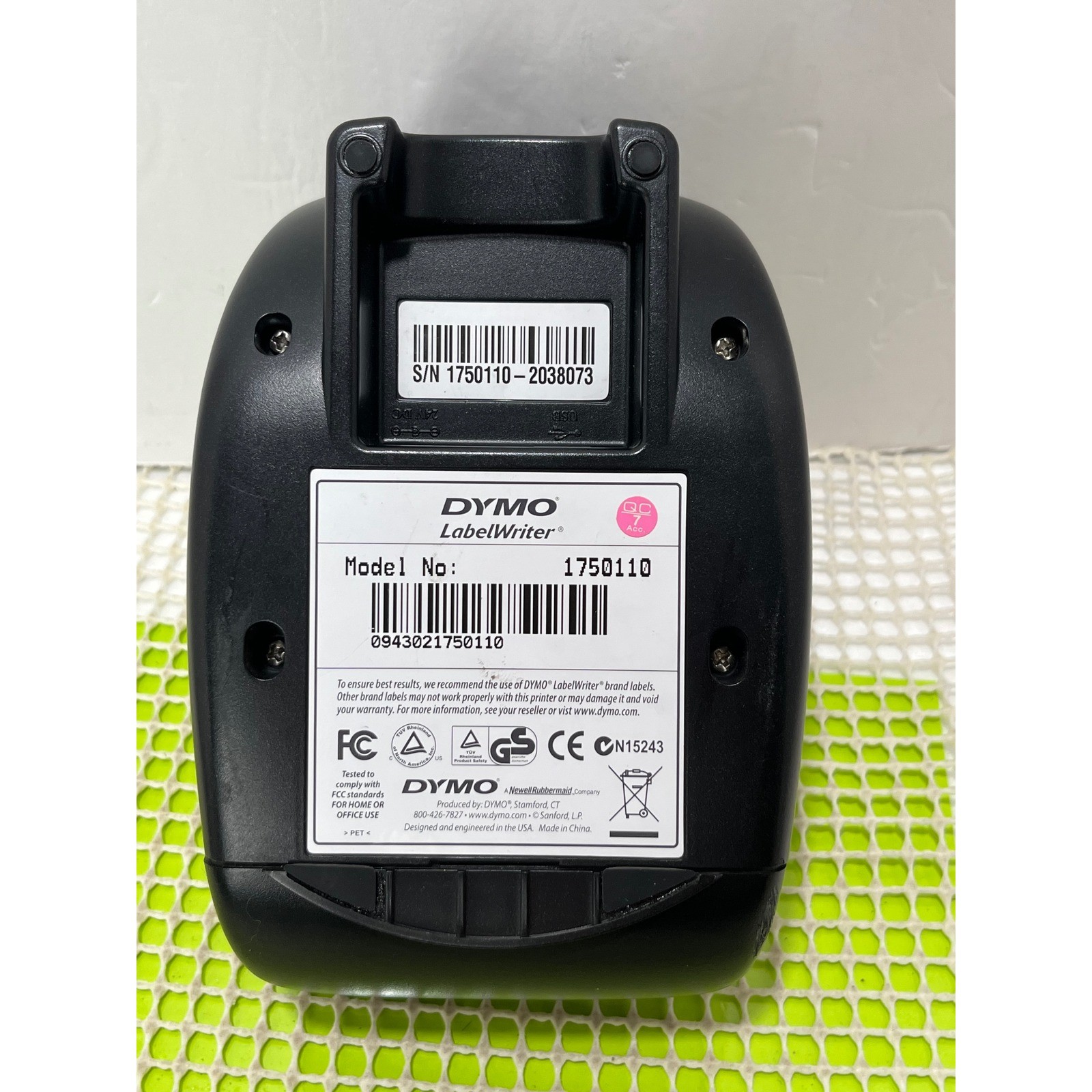 DYMO LabelWriter 450 Thermal Label Printer Black Silver 1750110 NOT orig. chargr