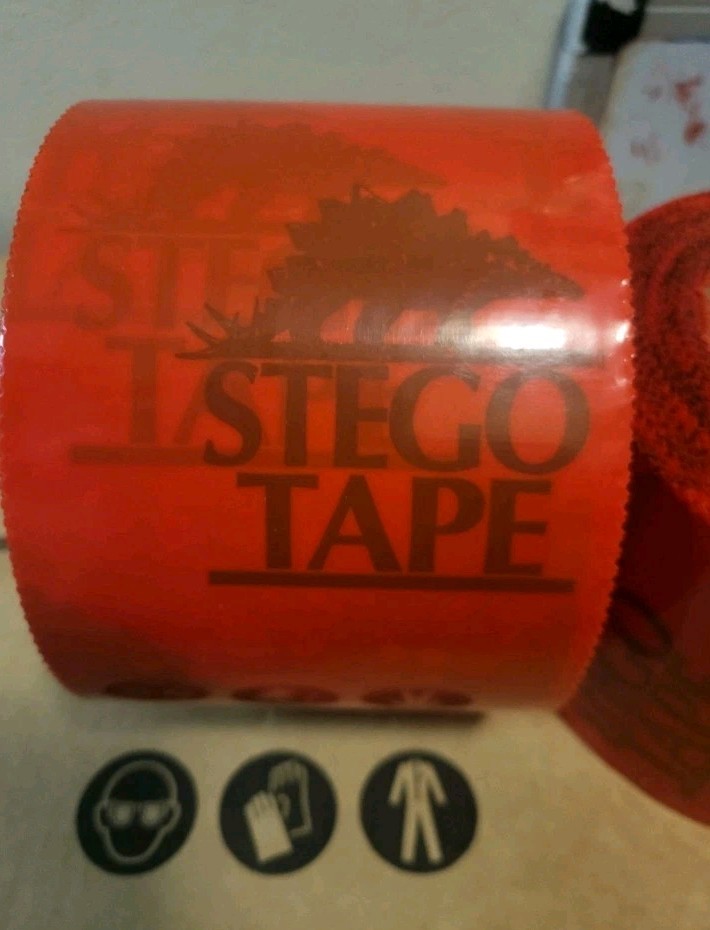 Stego Tape Red (3.75" x 180' ) - New Box of 12 Rolls - 🔥 BEST PRICE ON EBAY 🤑