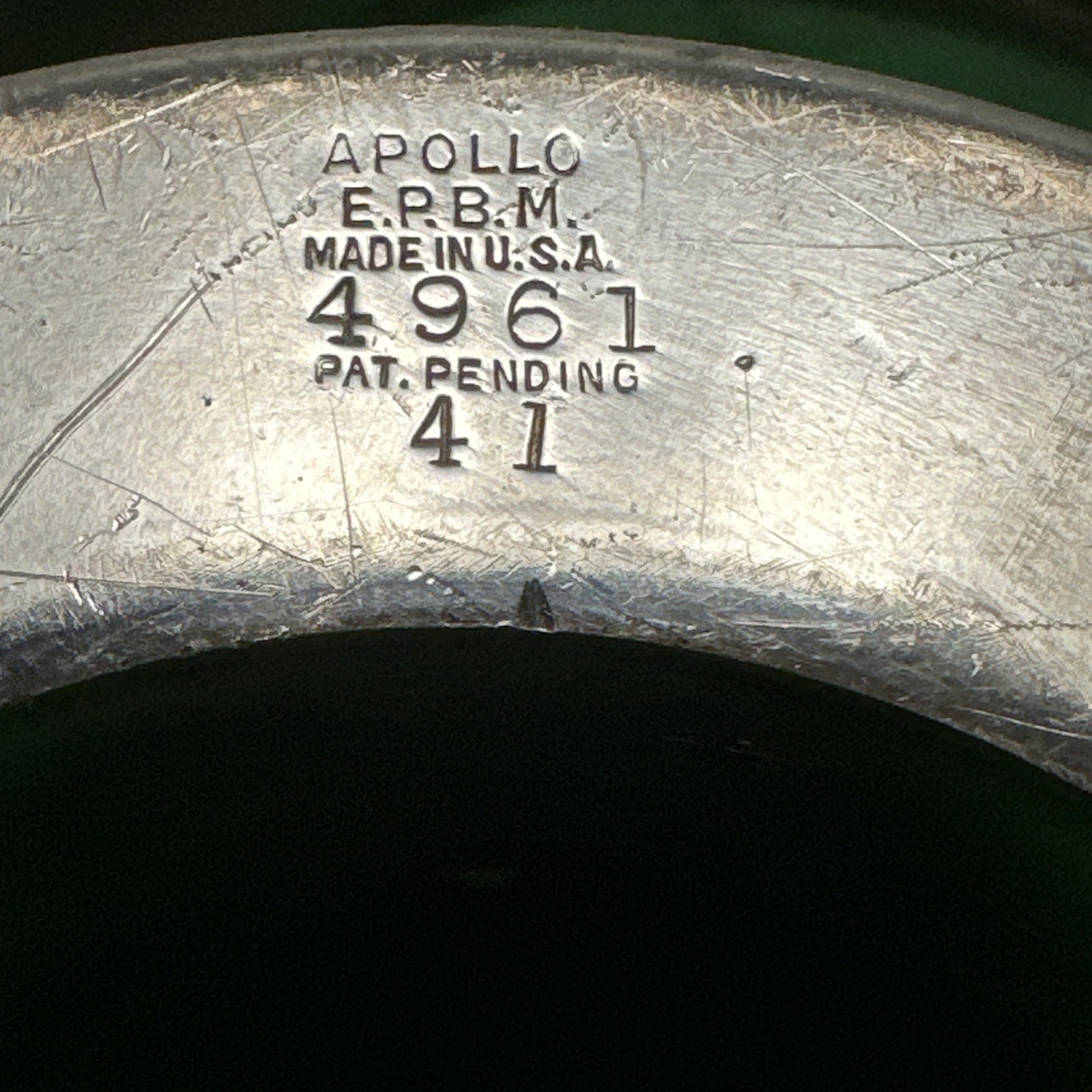 2-Pc Set Silverplated HALF CIRCLE FLASK SET Apollo EPBM 4961 Made in USA