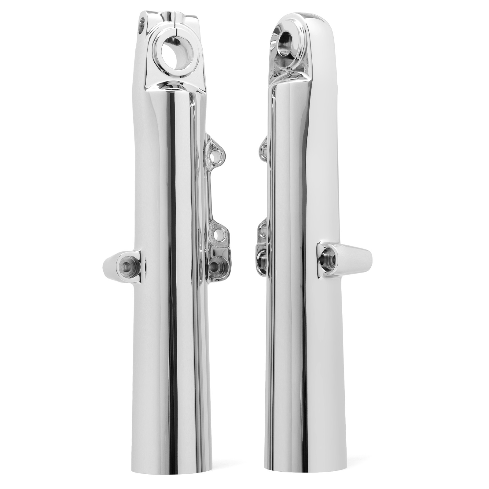 Chrome Fork Sliders Lower Legs for Harley Touring Street Electra Glide 2014-2023