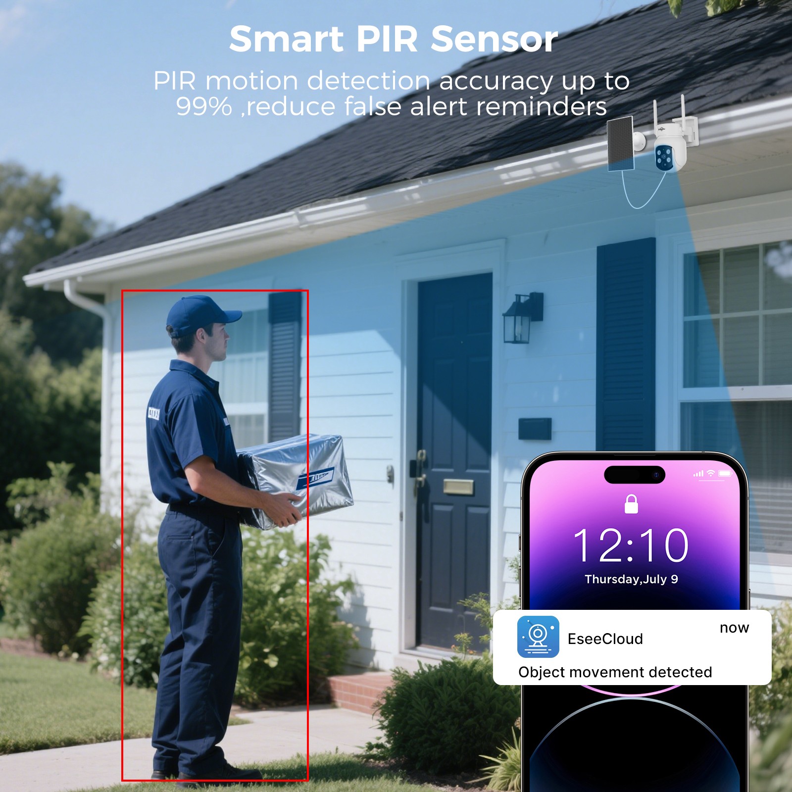 Hiseeu 10CH 4MP Outdoor IP CCTV Security Camera System Kit Night Vision 500G HDD