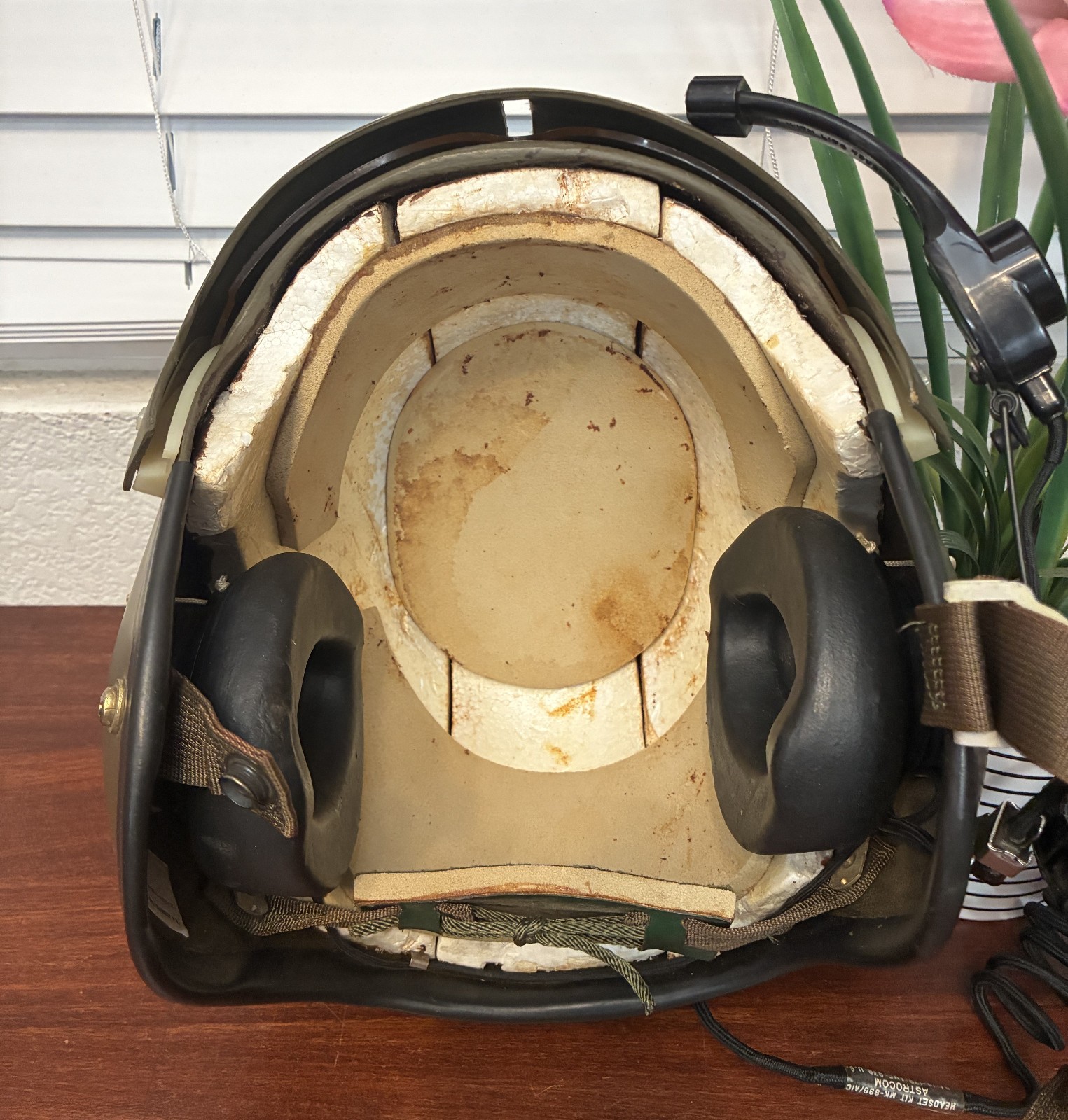 Vintage 1965-67 Gentex APH-5A Helicopter Flight Helmet–Vietnam War -Original Bag