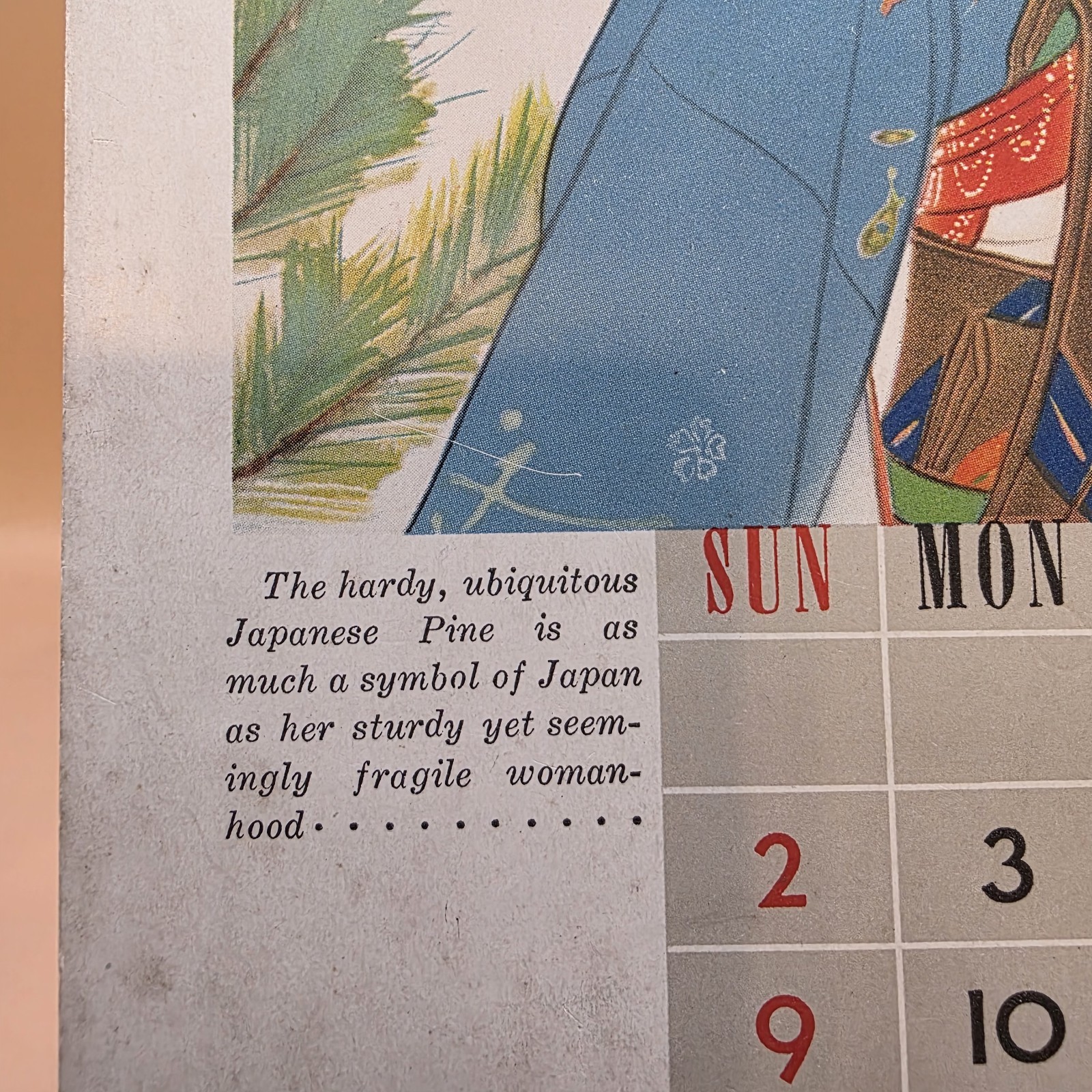 RARE XII Olympiad Ephemera Tokyo Japan 1938 Calendar WWII Canceled 1940 Olympics