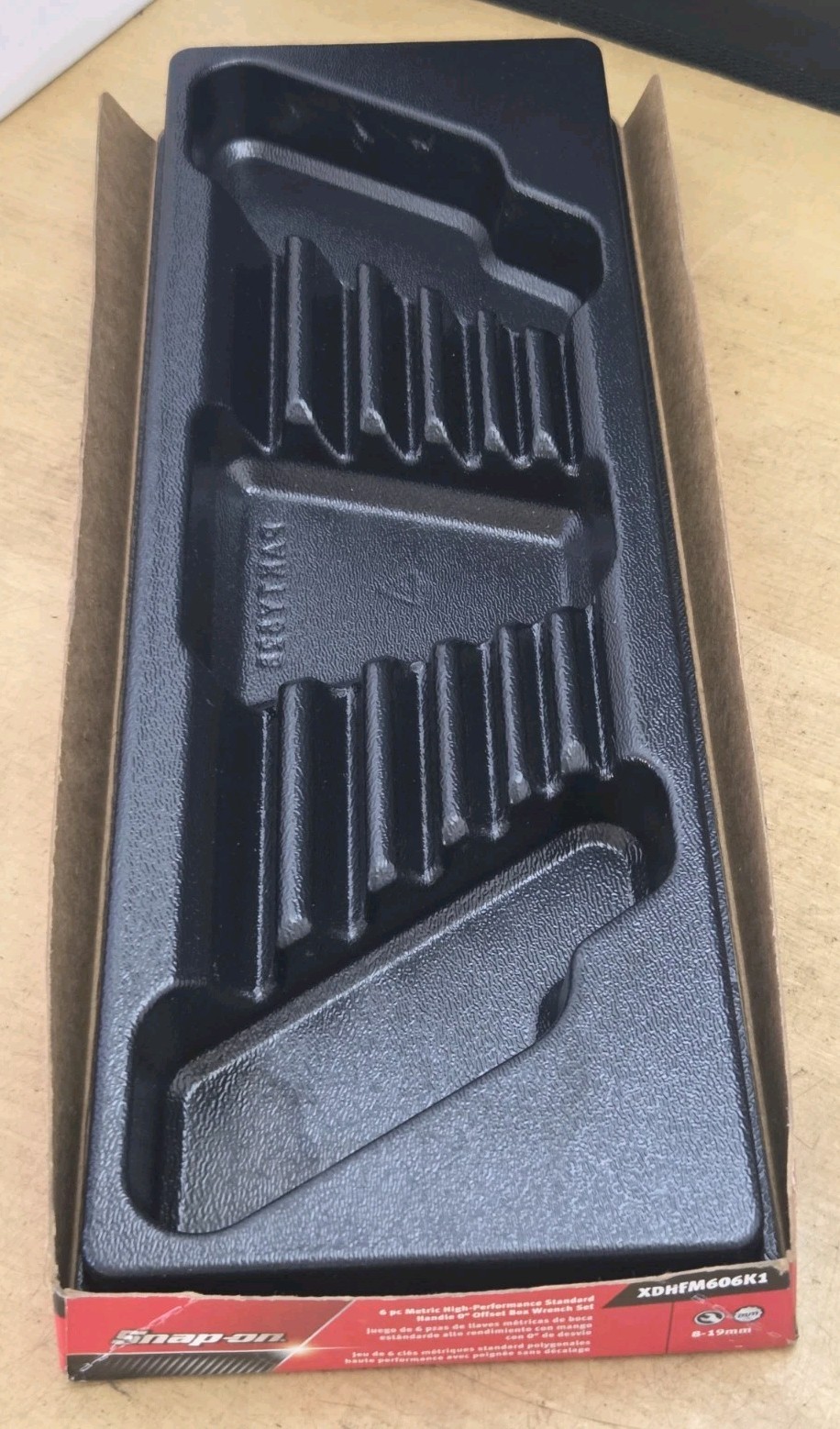 Snap On PAKTY528 - Tray For XDHFM606 6 Pc Metric High Performance Box Wrench Set