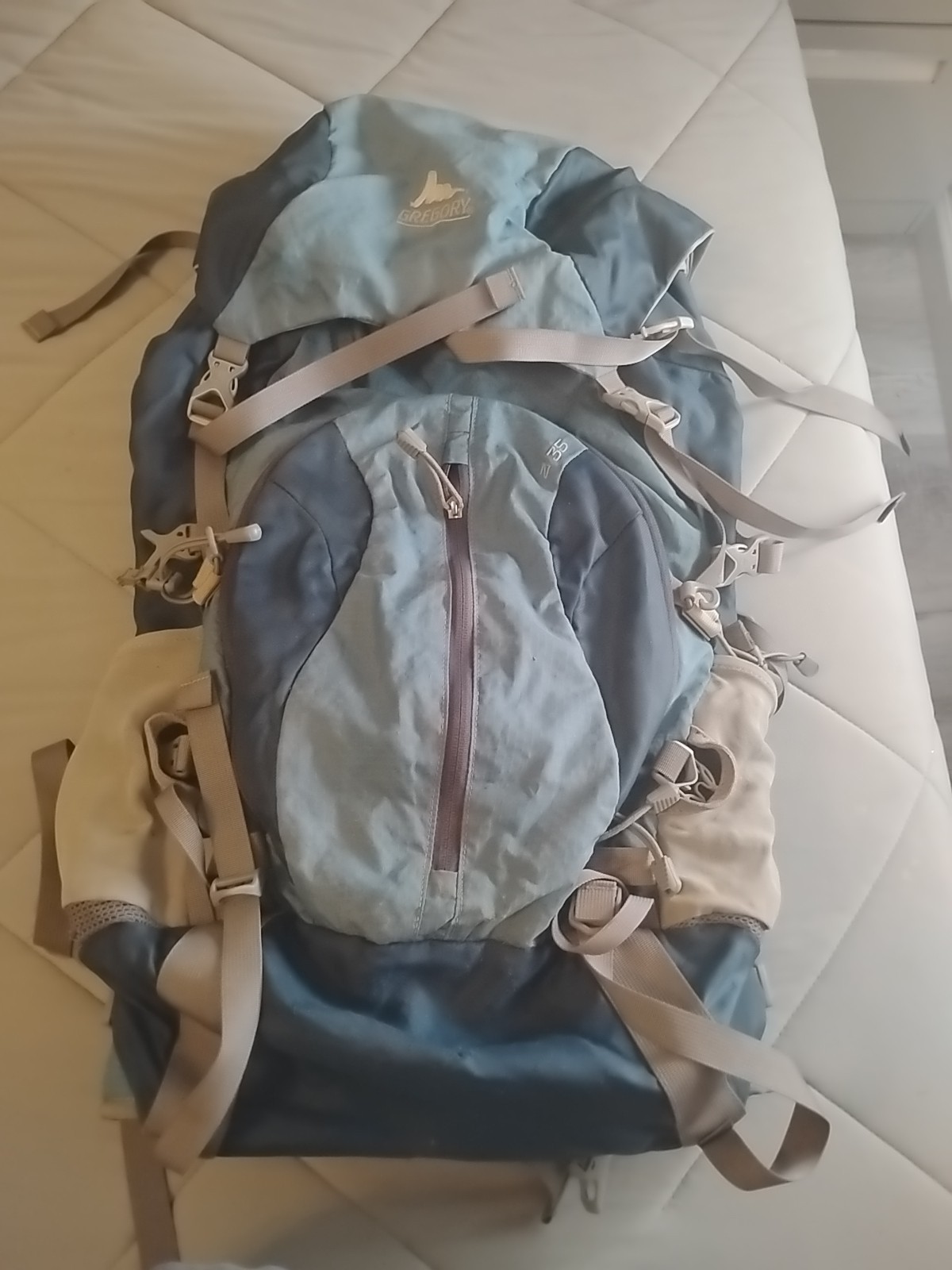 Gregory Z35 Backpack. Blue And Light Blue. Medium Size.