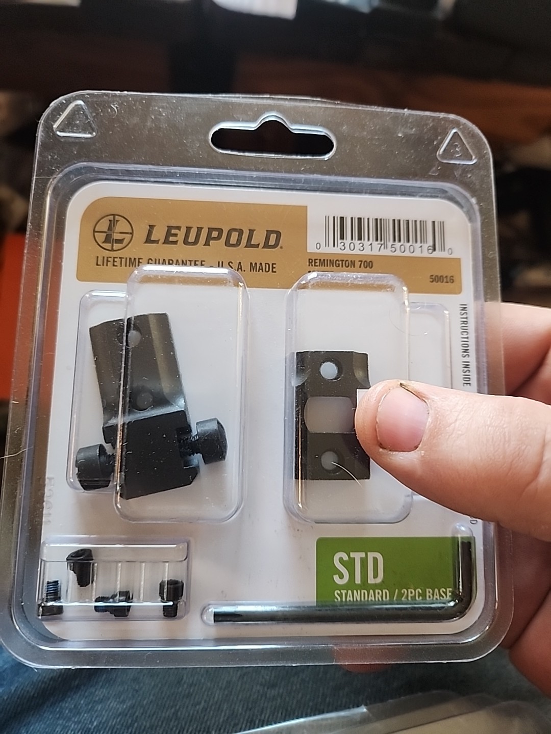 Leupold Std Scope Bases Remington 700 Matte 50016