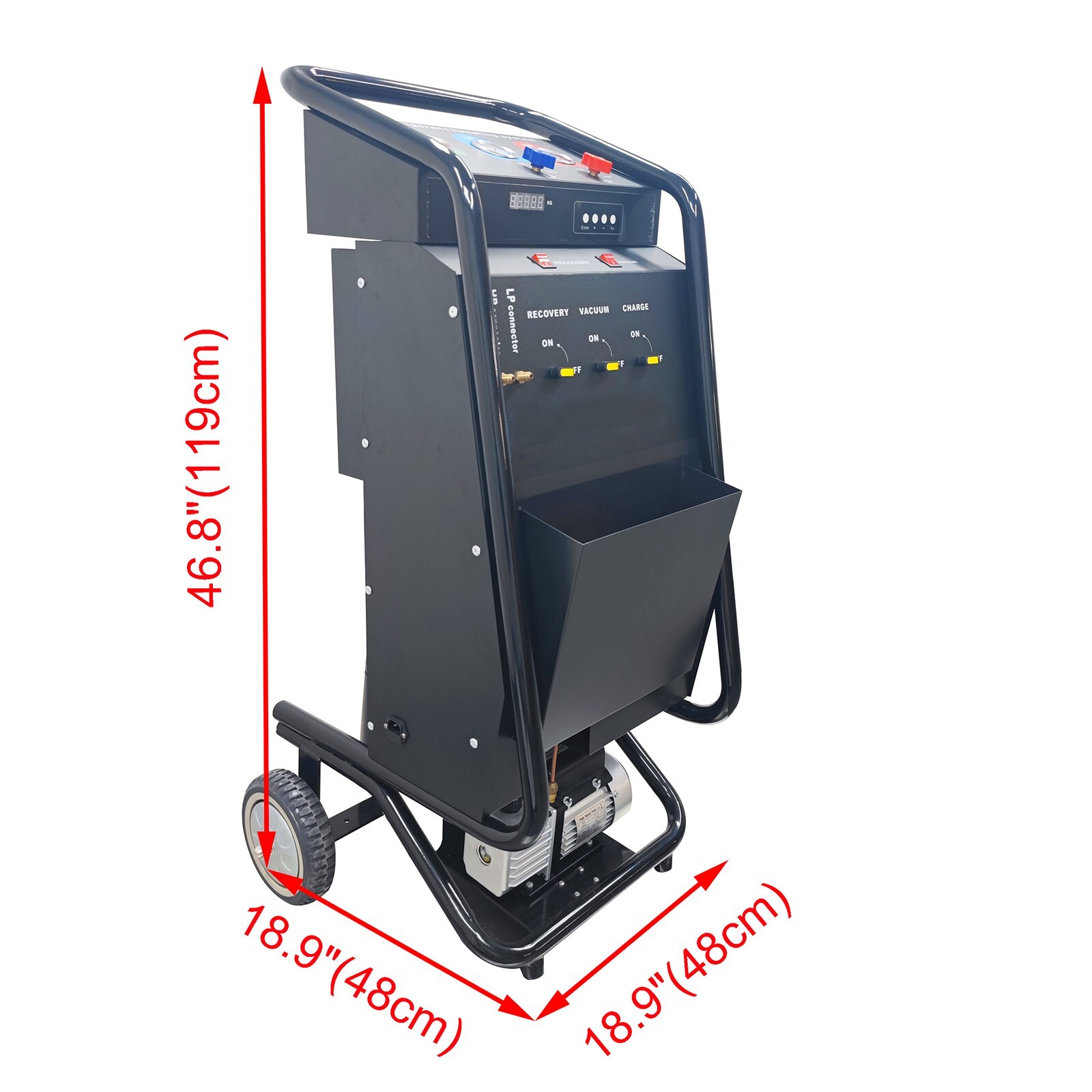 Car Air Conditioner A/C Refrigerant Filler Recovery Recycling Recharging Machine