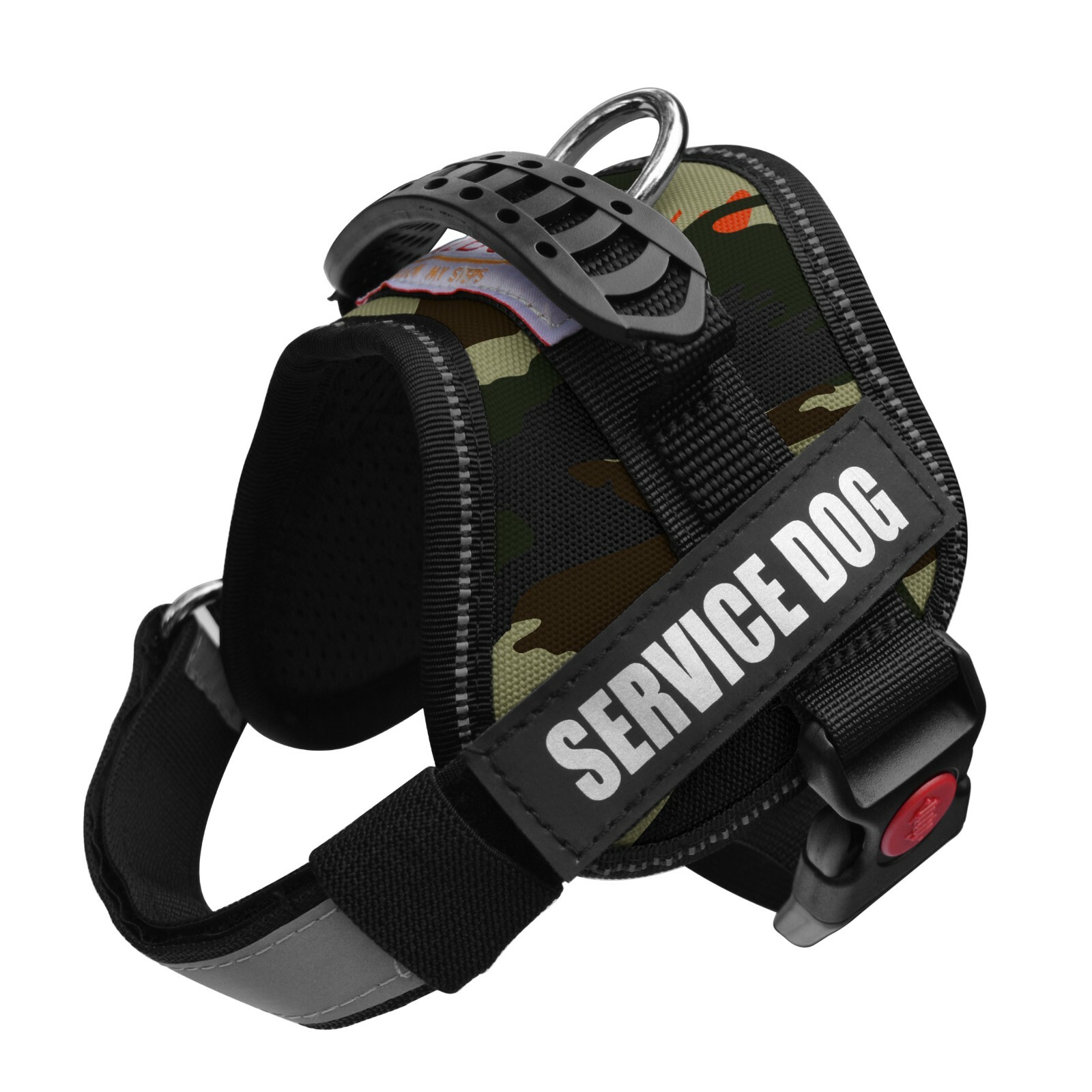 ALBCORP Reflective Service Dog Vest Harness, Woven Nylon with Adjustable Straps