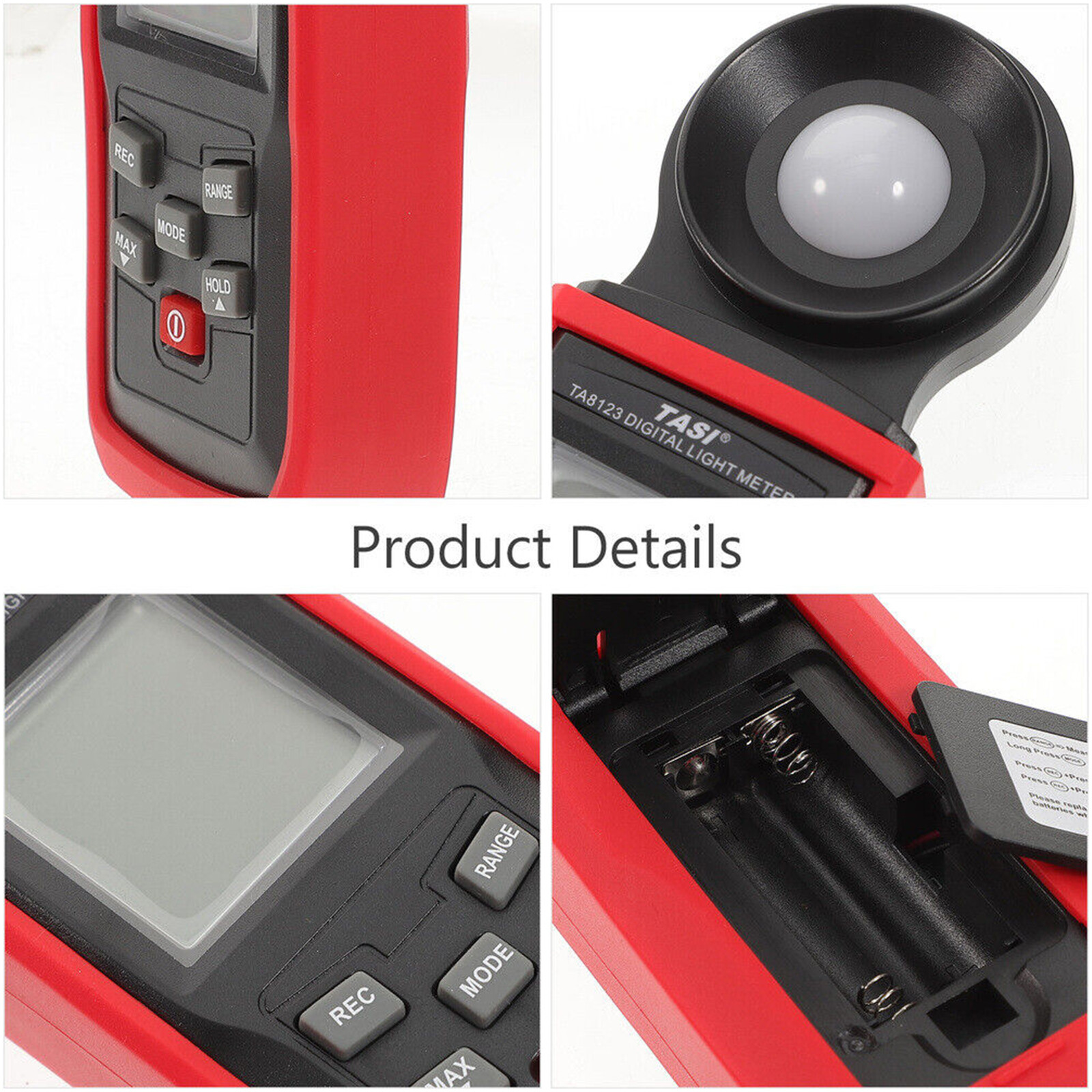 Light Meter Portable Par Meter for Led Grow Lights Recording Light Meter Gauge