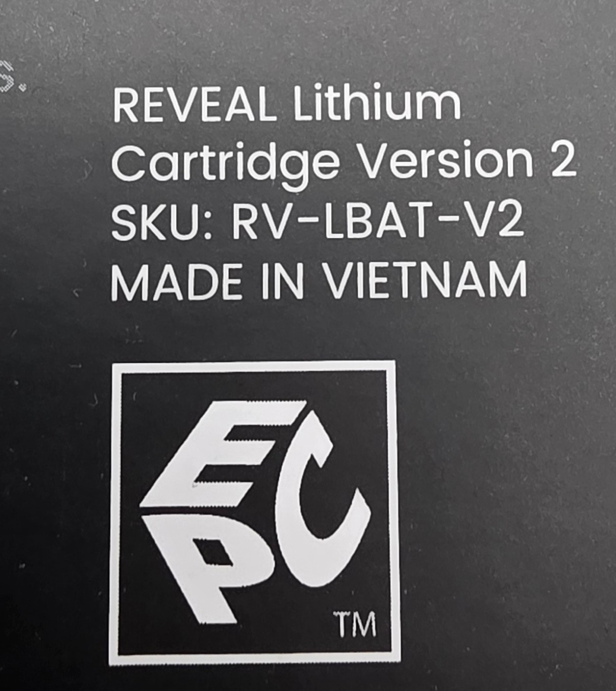 New Tactacam Reveal v2 Lithium Cartridge Rechargable Battery Pack RV-LBAT-V2