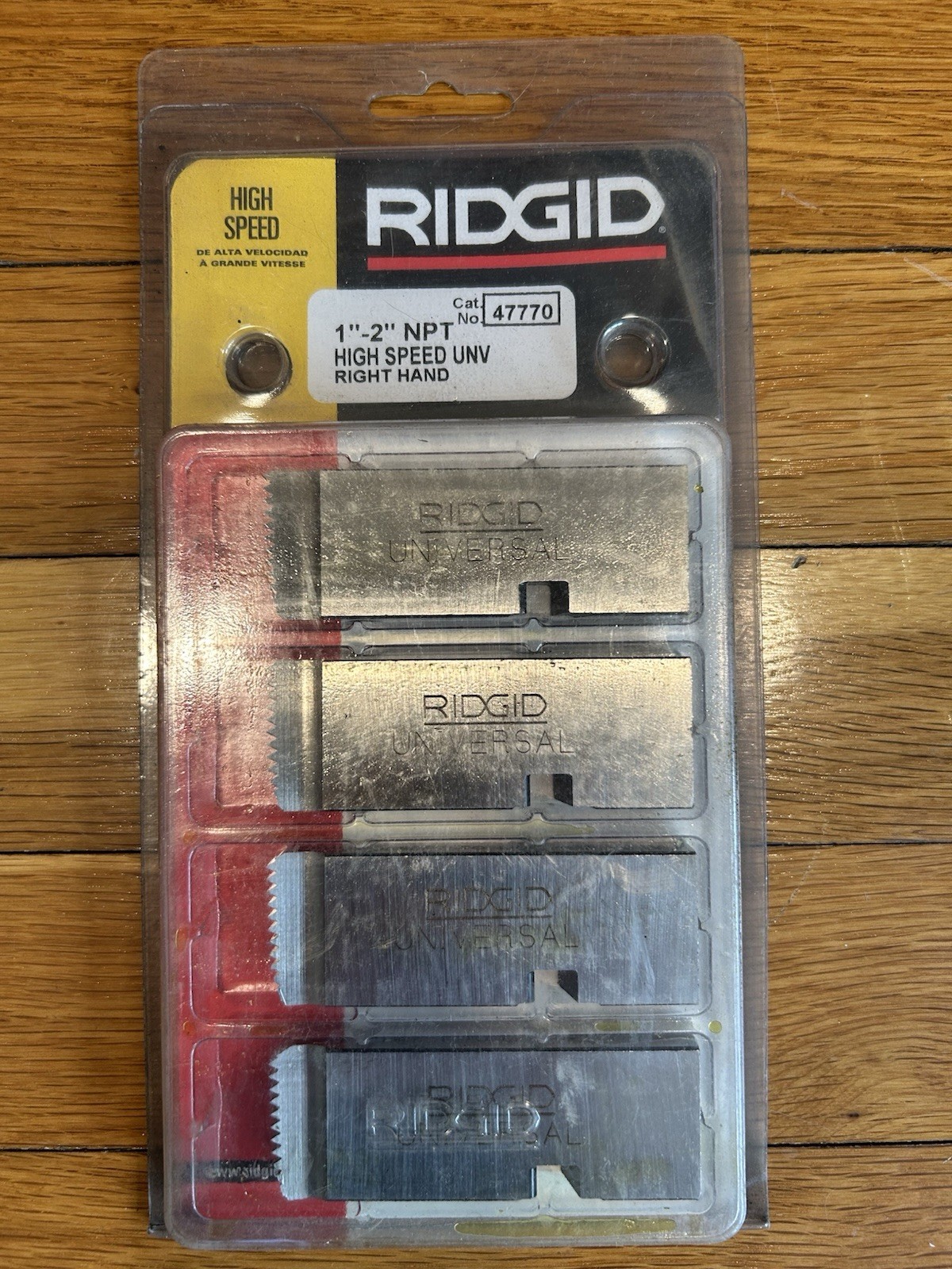 RIDGID 47770 High-Speed Right Hand 1"-2” Pipe Die Set