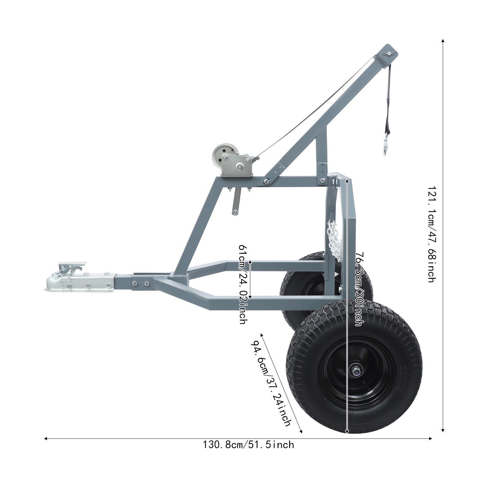 Heavy Logs Skidder Logging Trailer Transporting Cart Trolley Log Skidding Arch