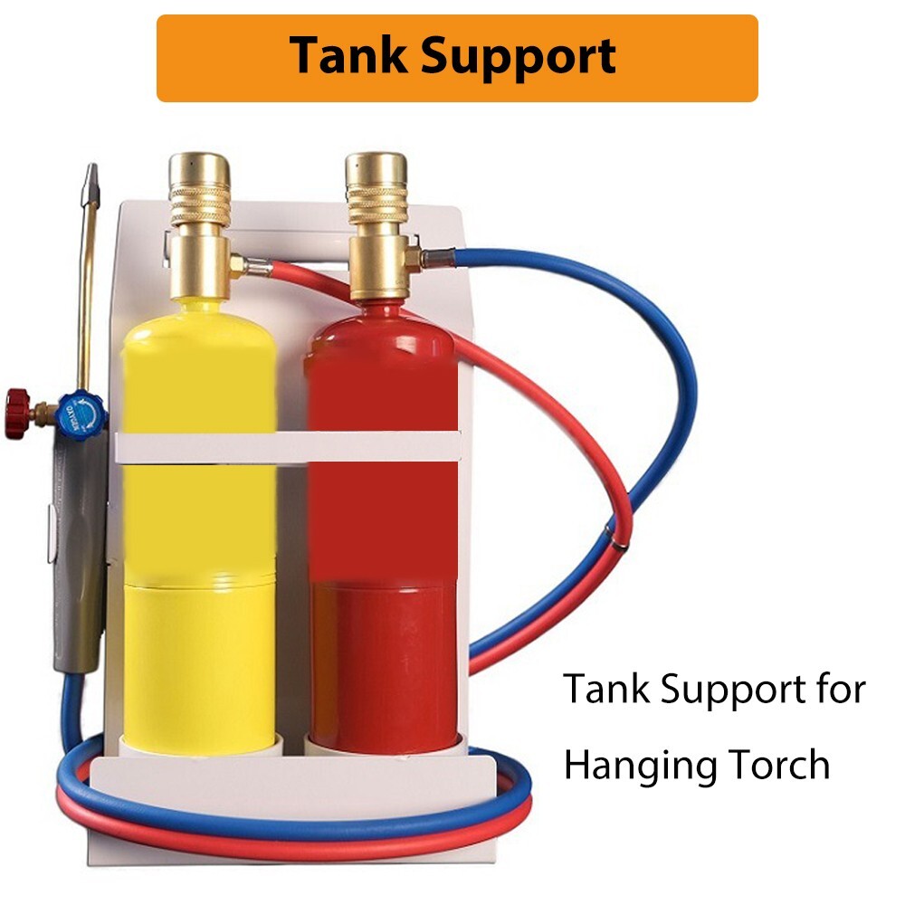 Oxygen MAPP Torch Kit W/ Pressure Meter W/ Tank Support, Glasses And Flint Spark