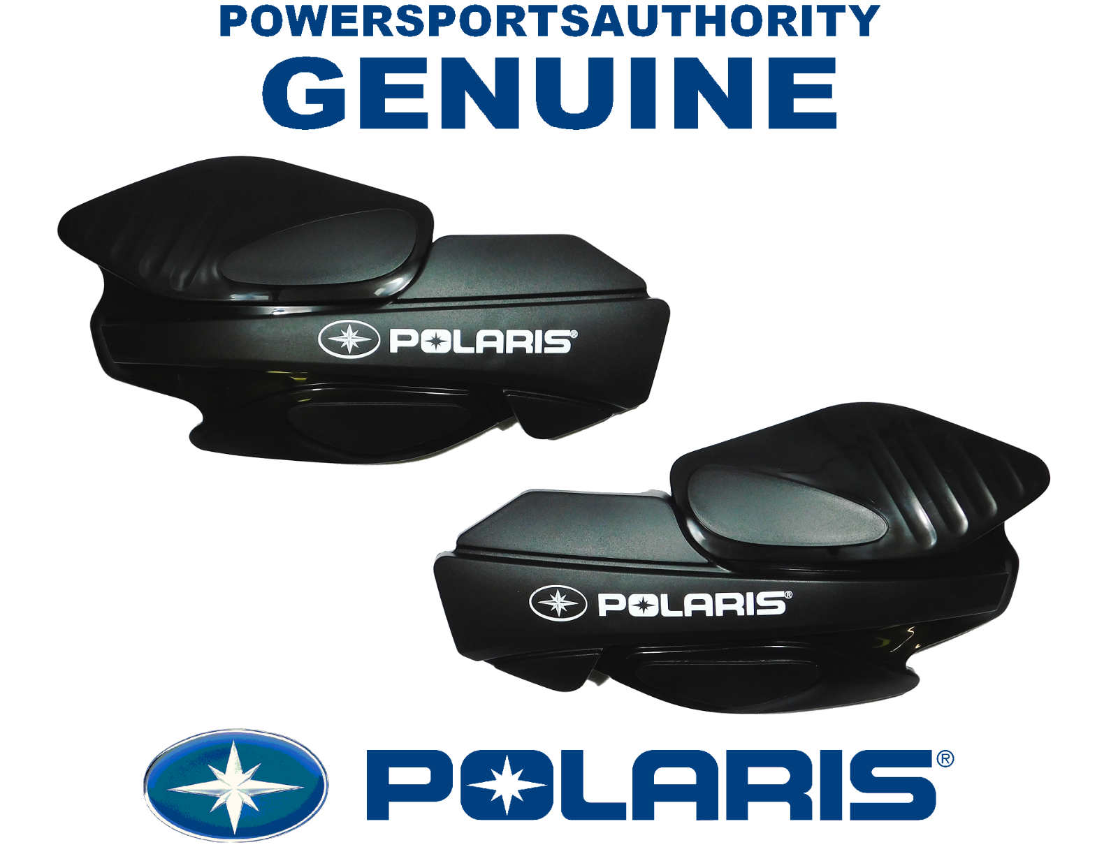 2013-2024 Polaris Sportsman 800 1000 OEM Black Hand Guard & Bracket Kit Assy P85