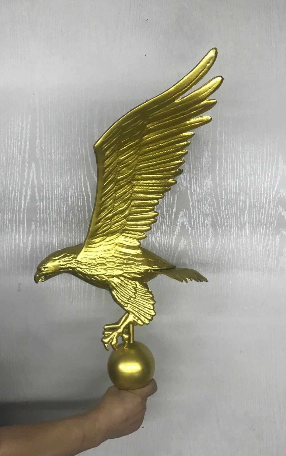 Flagpole Eagle Topper Decorative Gold Finial Globe Outdoor XX-Large 32 inch
