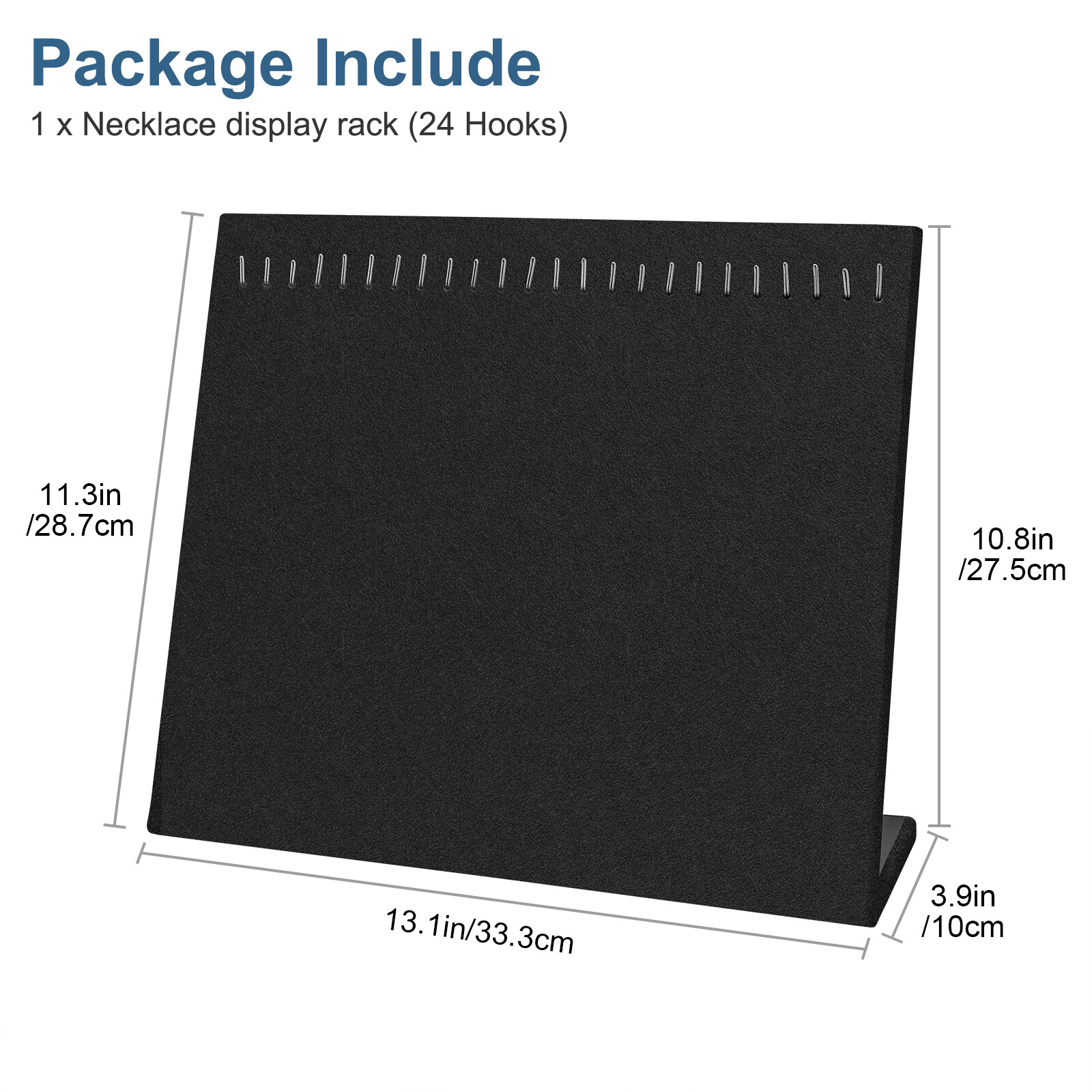 Velvet Necklace Display Stand for Selling Jewelry Chain Storage Organizer Holder