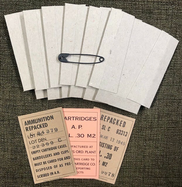 WORLD WAR II NEW REPLICA M1903A3 BANDOLEER REPACK KIT FOR 5 ROUND CLIPS