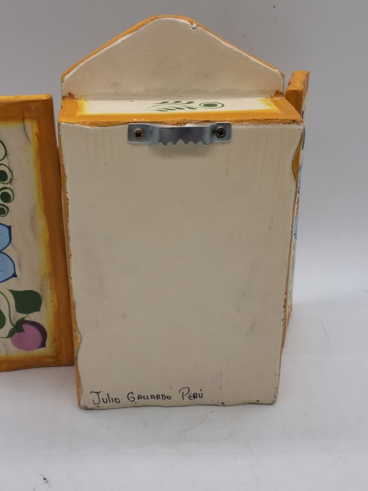 Handmade Vintage Peruvian Retablo "Floreria" Flower Shop Diorama Ayacucho, Peru