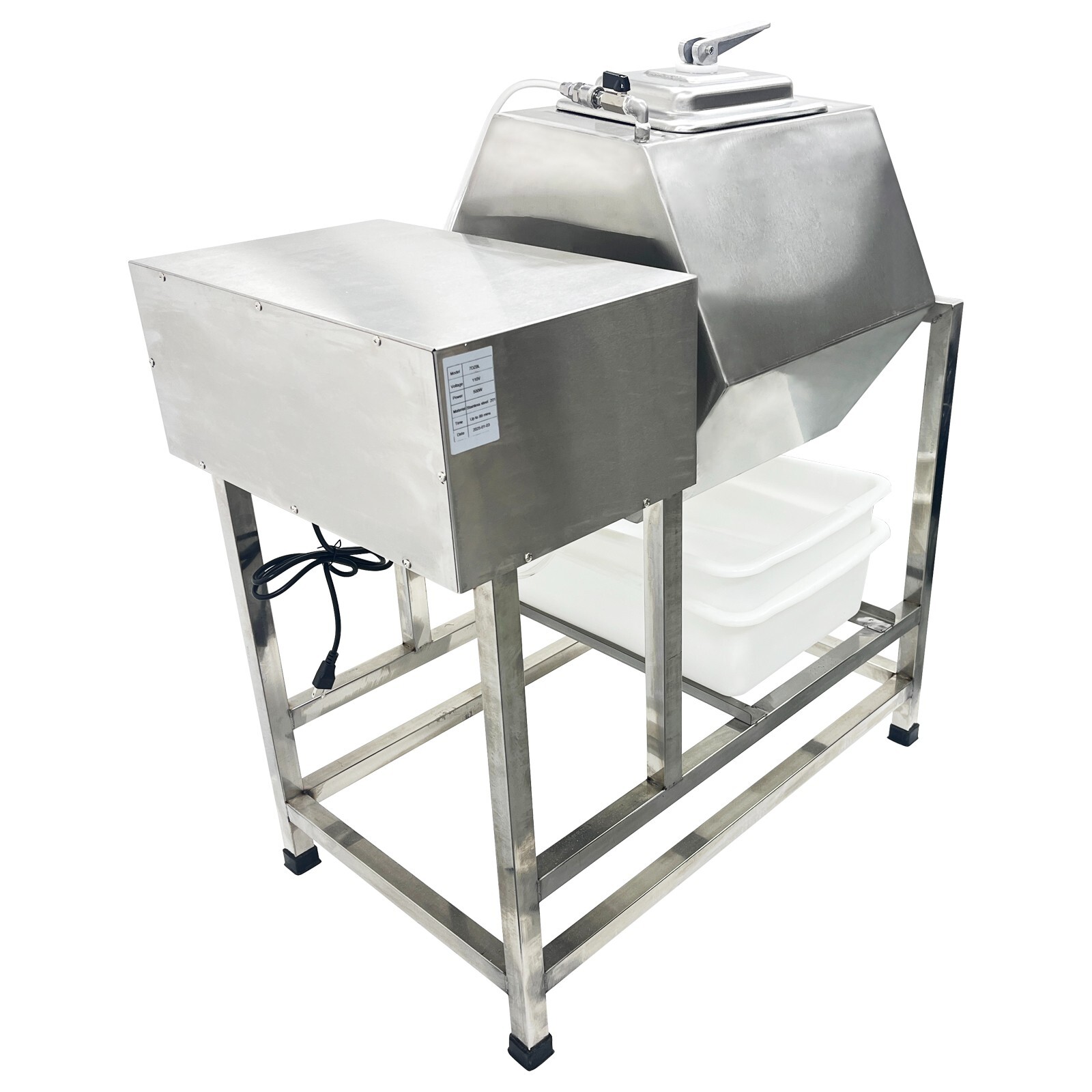 USED -70L Vacuum Tumbler Marinator Meat Vegetable Marinate Machine Tilted Hopper