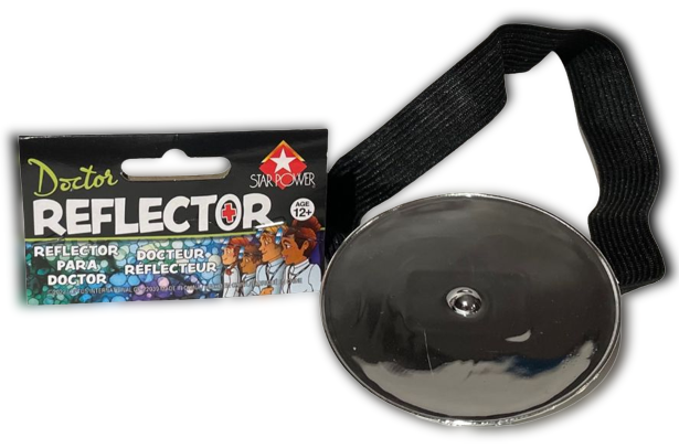 DOCTOR REFLECTOR MIRROR Head Play Fake DR Headband Surgeon Round Gyno Costume