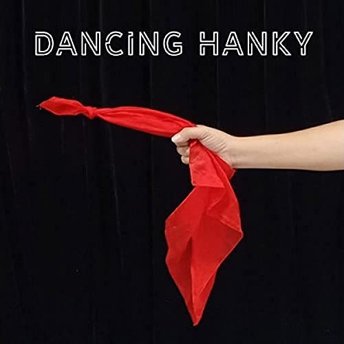 MilesMagic Magician's Dancing Hanky Gimmick | Handkerchief-sized, Red