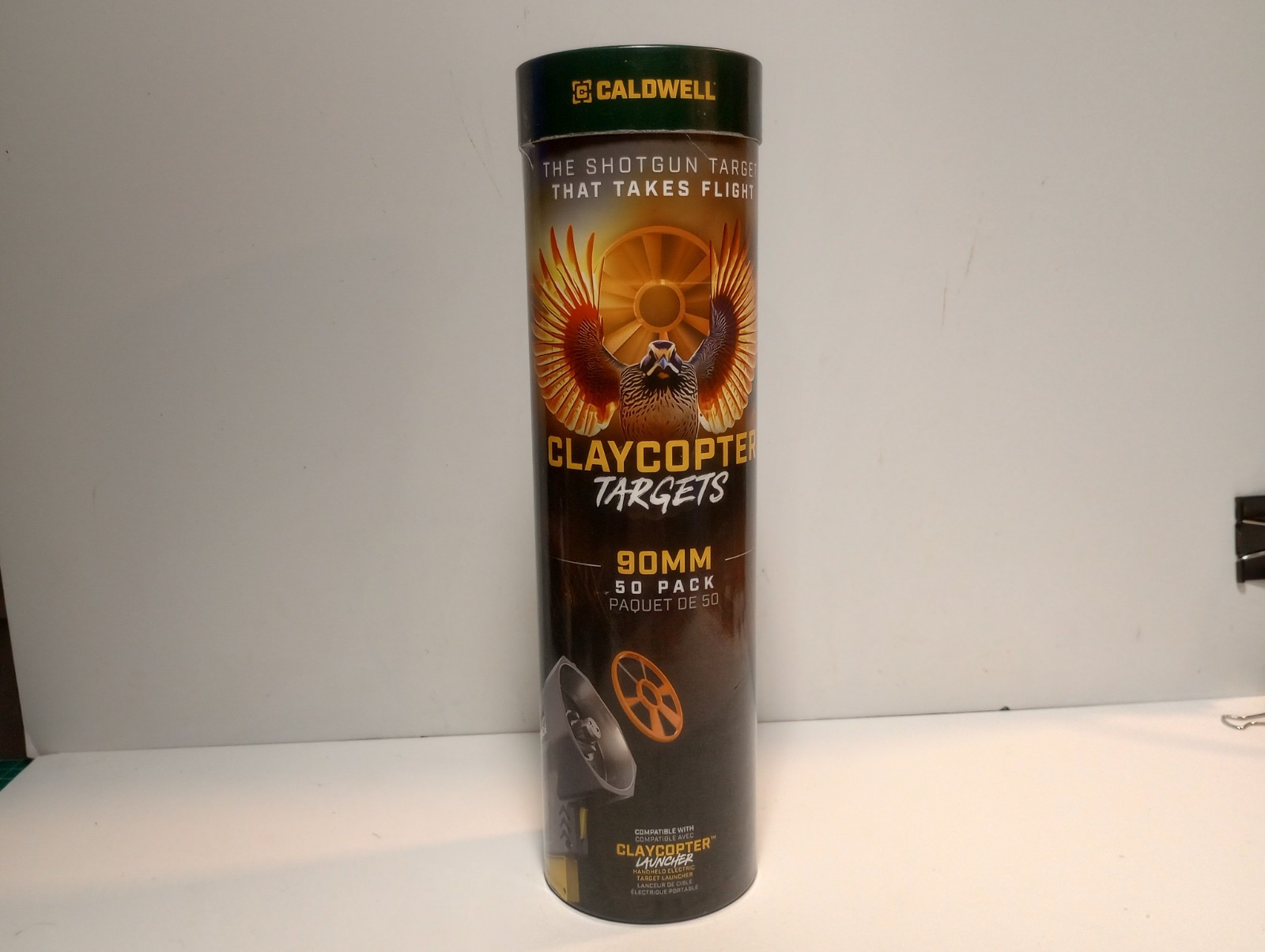 Caldwell Claycopter Handheld Electric Target Launcher with 100 Targets