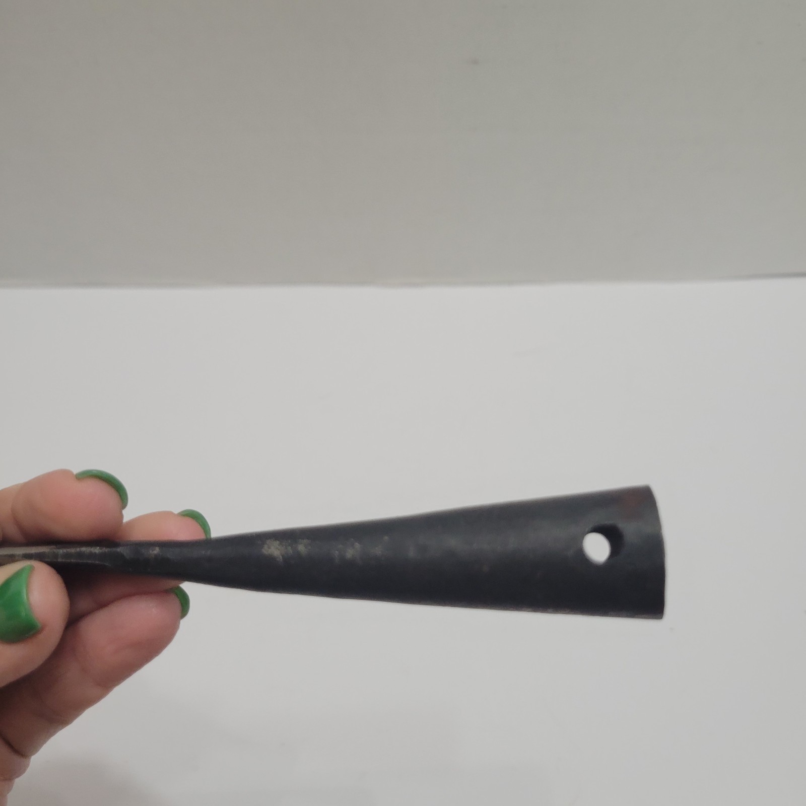 Primitive Antique Iron Spear Head Used collectible iron weapon