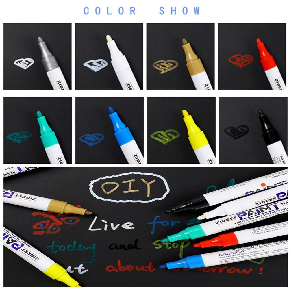 12/36 Acrylic DC marker pen Permanent Paint Water-Based Art Multifunction DIYpen