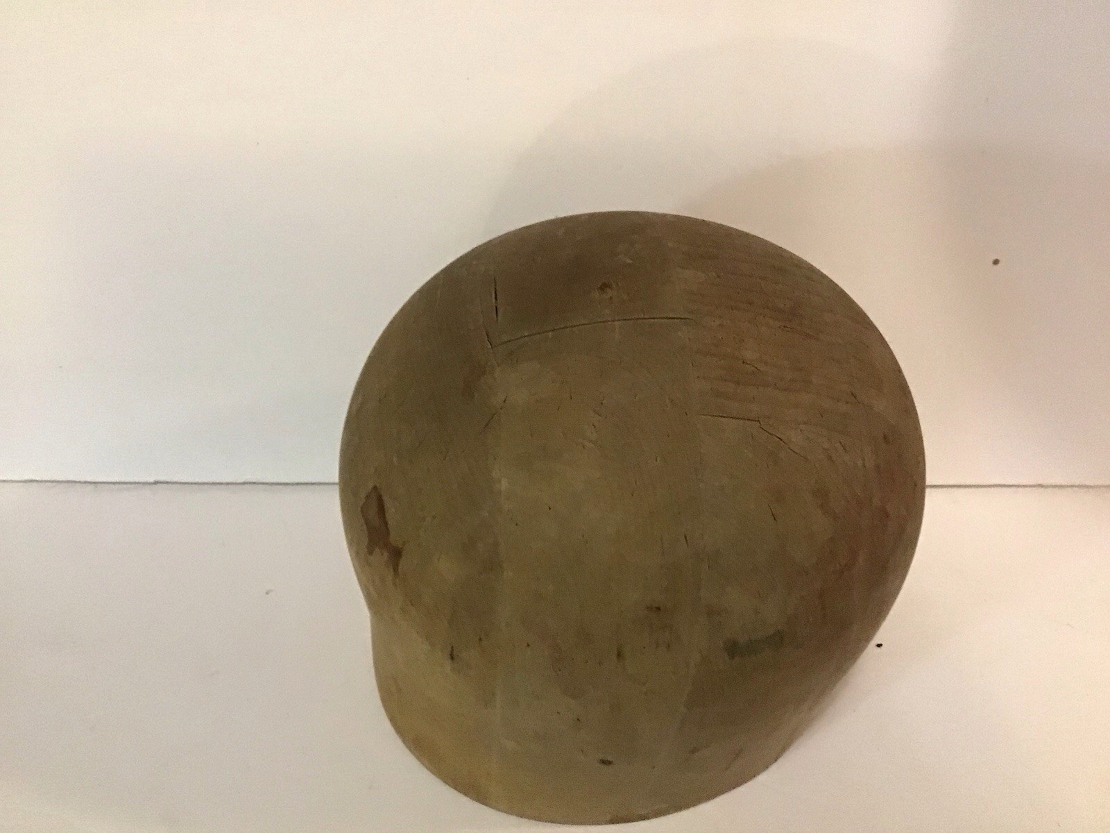 Vintage Millinery Form Solid Wood Hat Block & Display #796 - Size 21 1/2”.