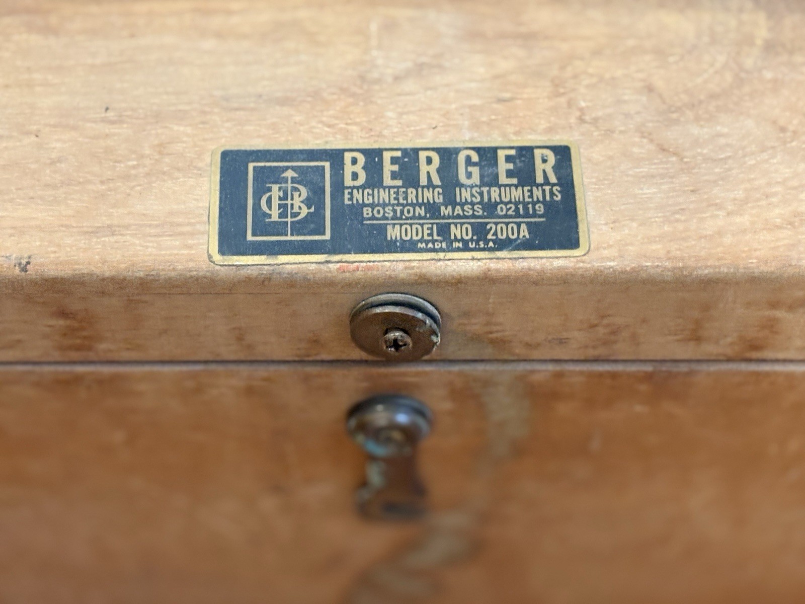 1960S BERGER ENGINEERING INSTRUMENTS SURVEYING TRANSIT LEVEL 200A w Box BOSTON