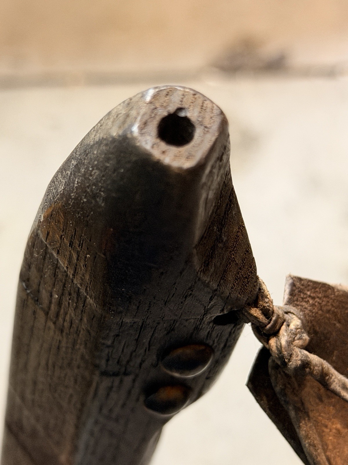 1800’s Native American Lakota (Sioux) Knife–Tomahawk with Beaded Drop