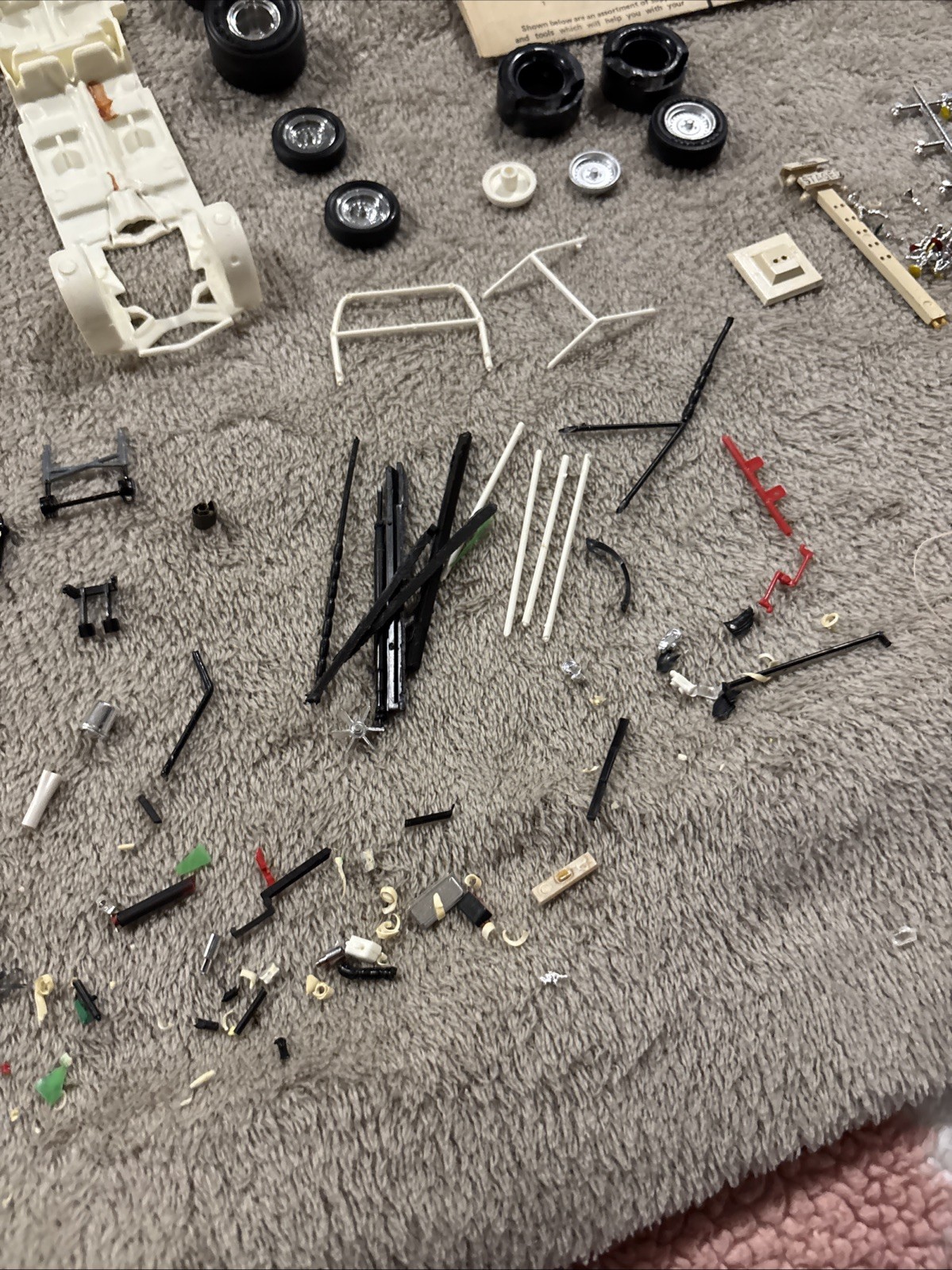 vintage 1973 issue MPC 1/25 Bill "Grumpy's Toy" Jenkins Pro Stock Vega Parts