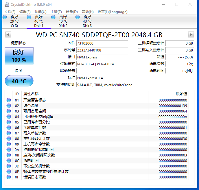 WD PC SN740 2TB M.2 2230 NVMe PCIe Gen 4x4 SSD For ASUS ROG Flow X X13 Z13 Ally