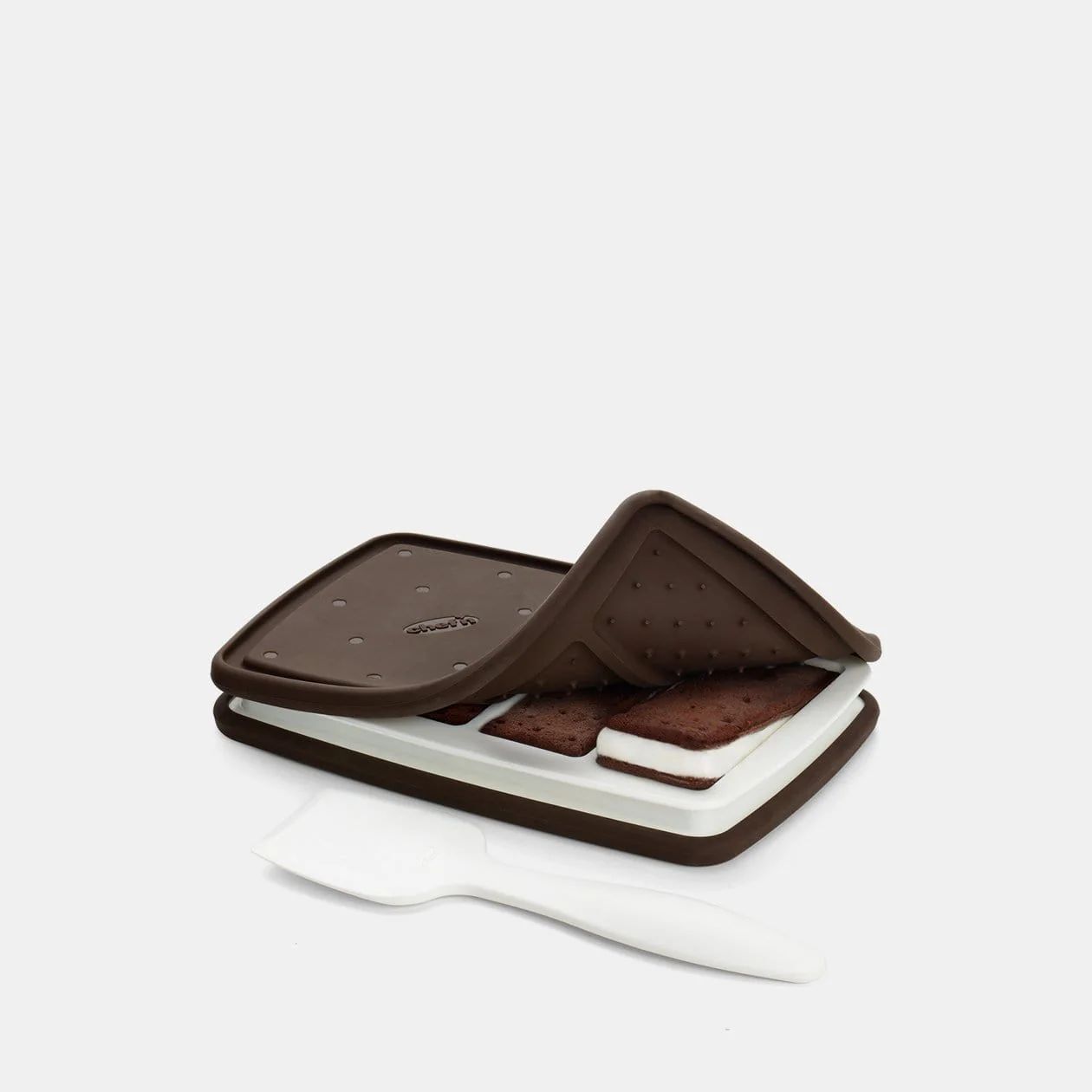 Chef'n Sweet Spot Ice Cream Sandwich Maker, Set of 2, Brown