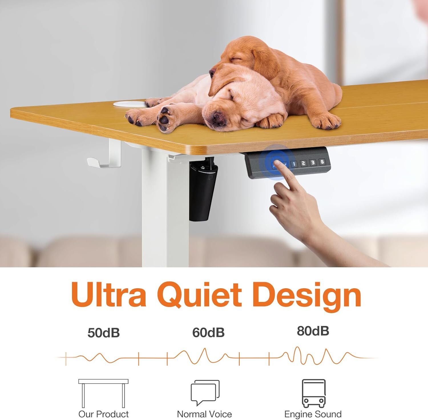 Electric Standing Desk Home Office Height Adjustable Computer Ergonomic Table