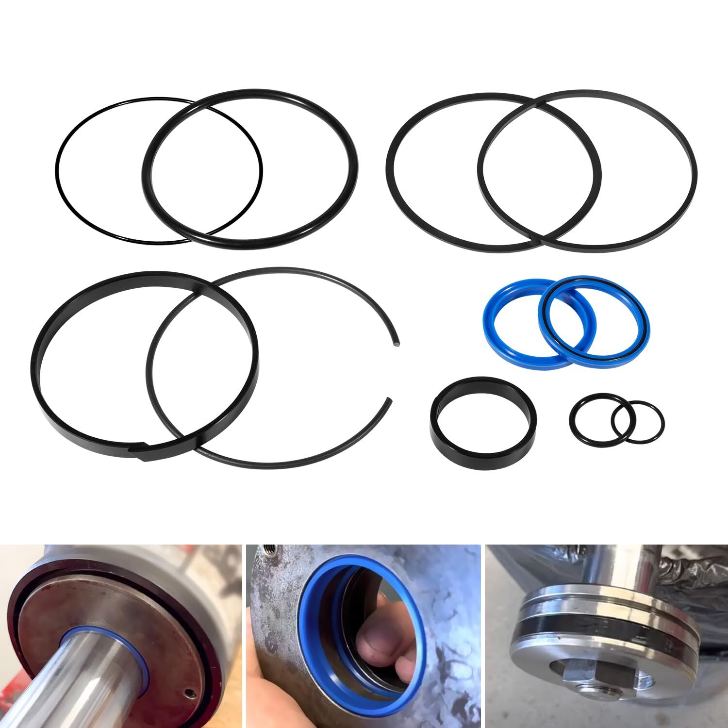 Replace for Hydraulic Log Splitter Cylinder Rebuild Seal Kit 4.5" Bore x1.75"Rod