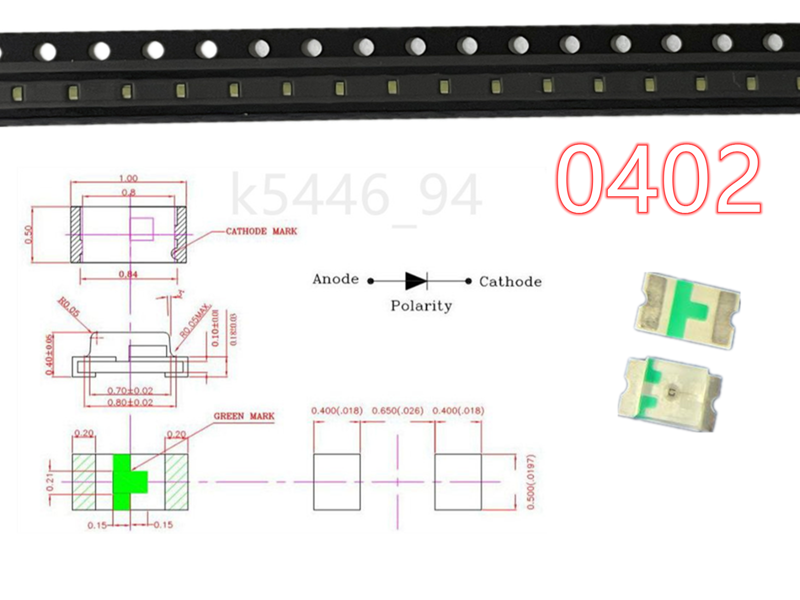 100pcs SMD LED 0402 0603 0805 1206 3528 5730 Diodes Single Chip RGB Light PCB