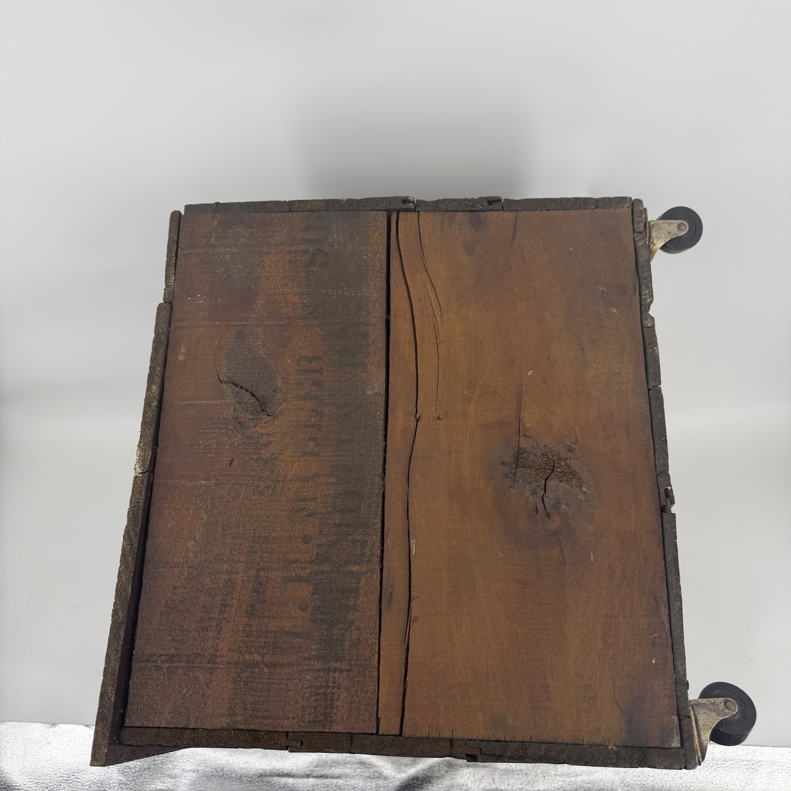 Vintage Hercules Powder Company Explosives Wood Crate Wheels Storage Box Decor