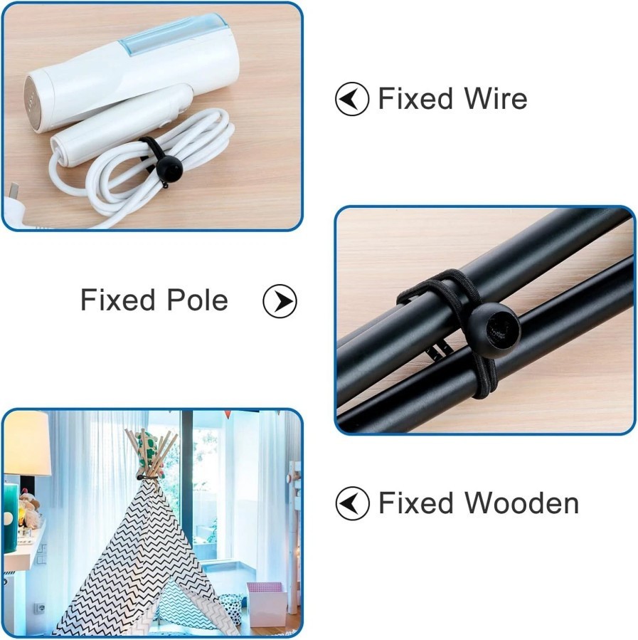 6" Ball Bungee Bungie Cord 100Pcs Black Heavy Duty Canopy Tarp Tie Downs * \